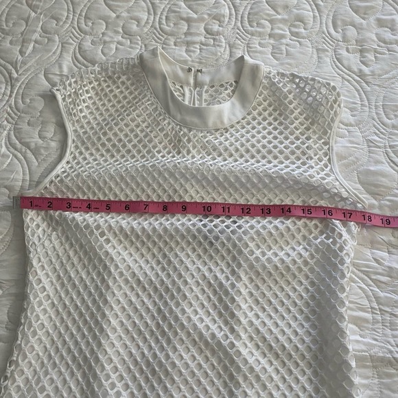 Alexia Admor White Eyelet Mini Cocktail Party Dress size Small - Picture 5 of 10